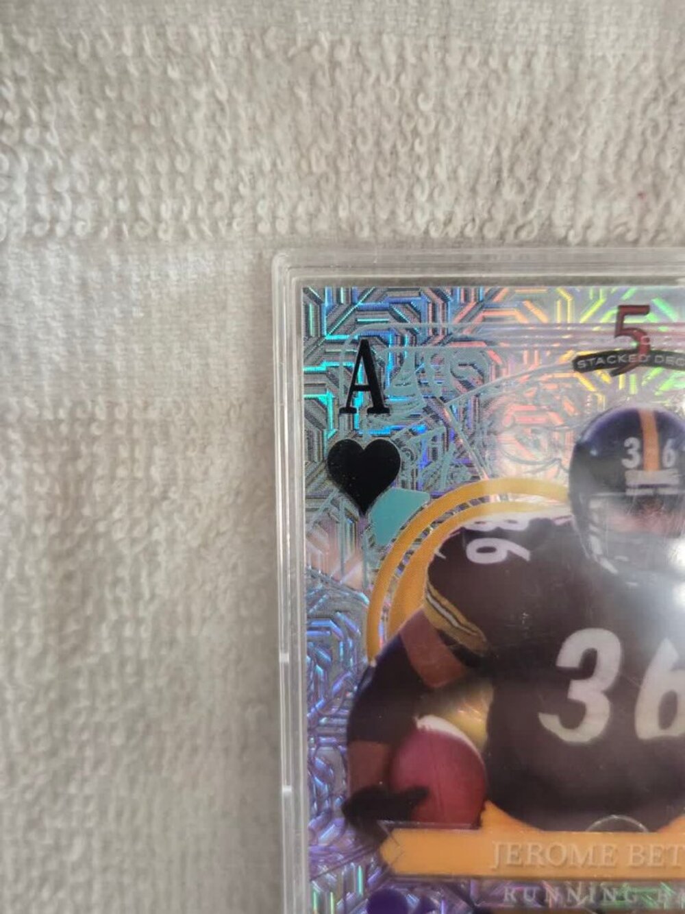 2024 Wild Card Stacked Deck Jerome Bettis Ace 2/2 Mojo Steelers SDJH-JBN HOF - Picture 6 of 6